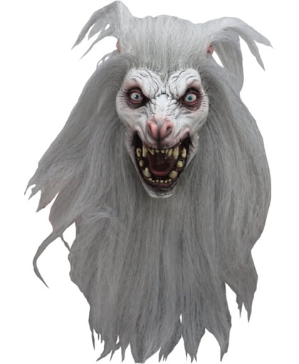 Latex masker White Moon - Halloween Masker