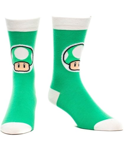 Nintendo Crew Sock Mushroom Green