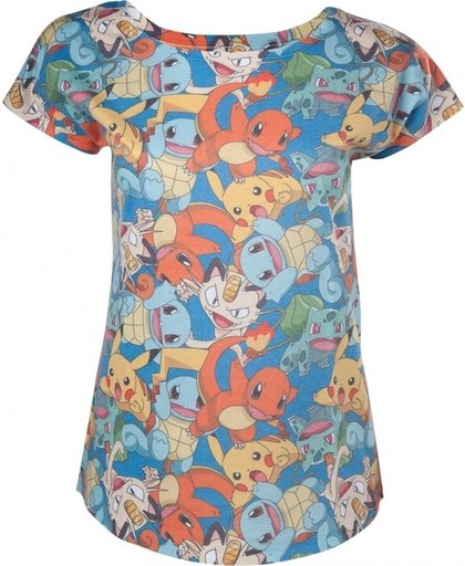 Pokemon - All Over Starting Characters T-shirt