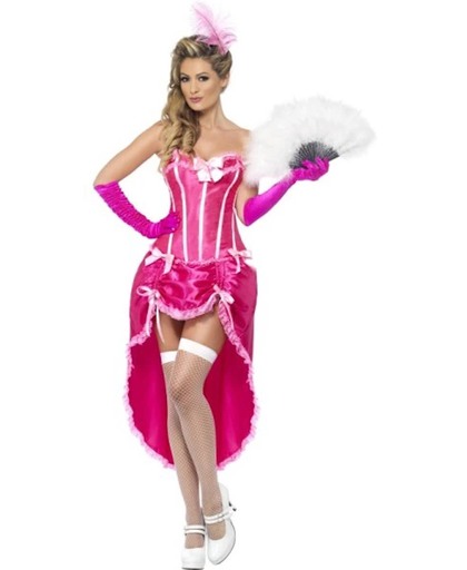 Roze Burlesque Danseres kostuum |Verkleedkleding dames S (36-38)