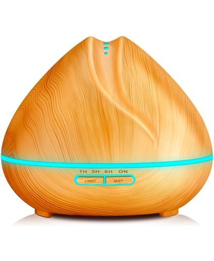 YONO Aroma Diffuser Luchtbevochtiger 400ml – Vernevelaar met LED Verlichting en Etherische Olie Lavendel