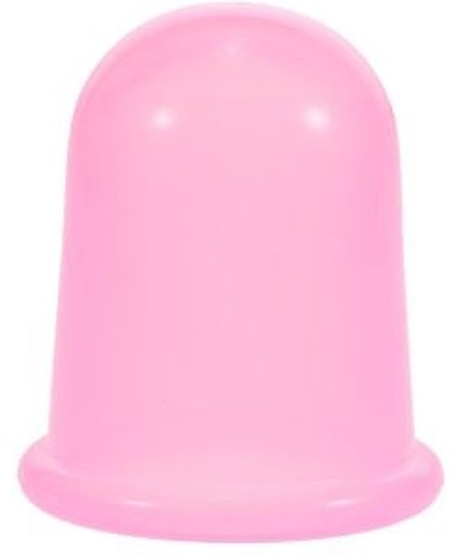 Cellulite 7cm massage cup siliconen groot formaat kleur ROZE
