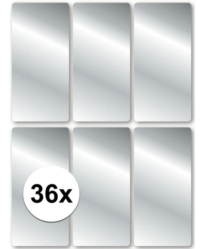 Zilveren etiketten 36 stuks - Zilveren stickers 36 stuks