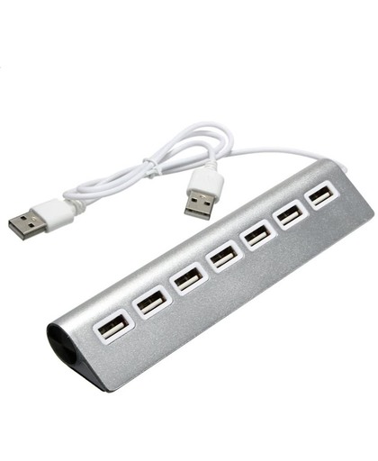 Aluminium 7 Poort USB 2.0 Hub / Switch / Splitter / Verdeler - Powered