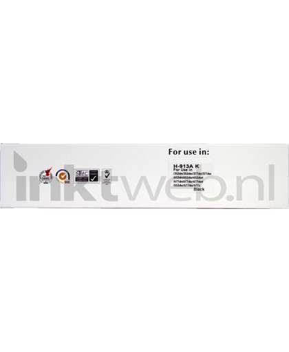 FLWR - Inktcartridge / 913A / Zwart - geschikt voor HP