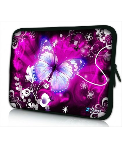Laptop sleeve 15.6 inch grote paarse vlinder - Sleevy