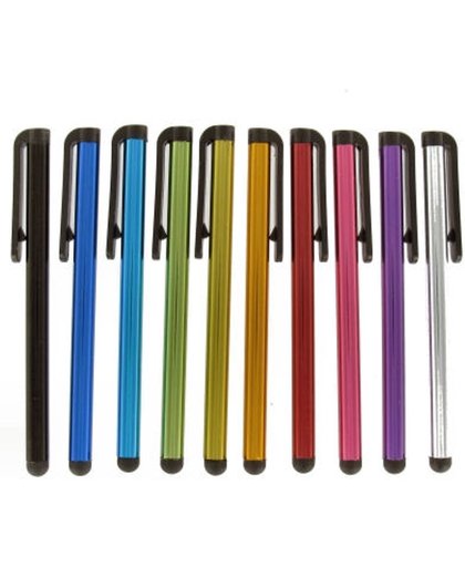 Ikoop & proclaims © 2 stylus pennen KL. Blauw Universeel HTC One/iPhone 5S/iPhone 4S/Samsung Galaxy/Xperia Z1/iPad 2,3,4 Air Mini / Galaxy Tab Zilver