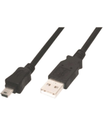 M-Cab 7000252 1.8m USB A Mini-USB B Mannelijk Mannelijk Zwart USB-kabel
