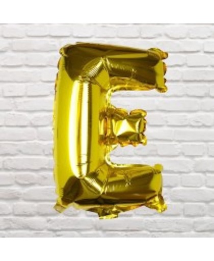 Balloon - Gold Foil Letter - E
