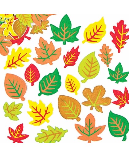 Foam stickers herfst bladeren - knutselspullen voor kinderen - scrapbooking verfraaiing om te maken en versieren kaarten decoraties en knutselwerkjes (180 stuks)