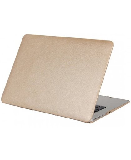 Apple MacBook hard case - Zijde look - Goud - 13.3