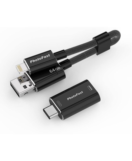Photofast MCG3U3BK64GBAD 64GB USB 3.0 (3.1 Gen 1) Type-A Zwart USB flash drive
