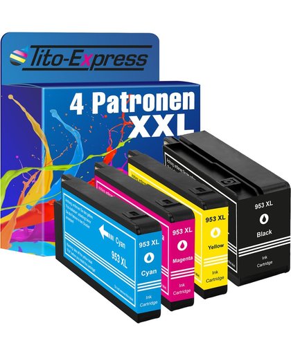 PlatinumSerie® 4 inktpatronen XXL Compatible voor HP 953XL
