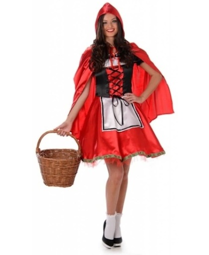 Roodkapje kostuum met cape 40 (l) - dames - Sprookjes kleding