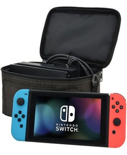 Luxe Opbergtas voor Nintendo Switch - Case / Tas Switch - tasje / case / cover / skin, koffer, grijs , merk VRpro
