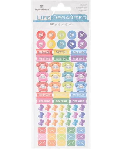 Paper House Life Organized Functional Stickers Business