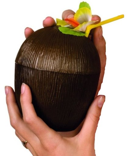 St. Kokosnoot drinkbeker met rietje