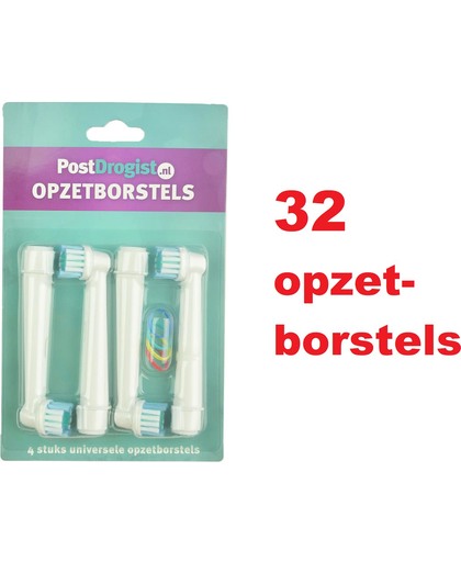 Universele Opzetborstels geschikt voor Oral-B 32 stuks/ Postdrogist Huismerk / Universele opzetstukjes