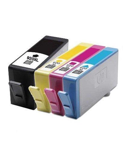 Merkloos - inktcartridge - geschikt voor HP 920XL inktcartridges dubbelpak zwart en kleur (huismerk)