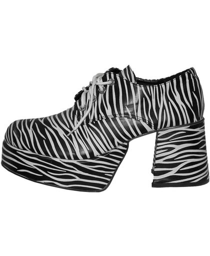 Zebra schoen met plateau-zolen 42-43