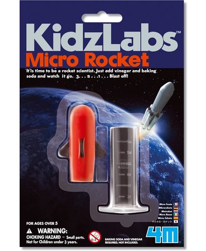 4M KidzLabs SCIENCE CARD: MICRO ROCKET, in blister 13x19.5x3
