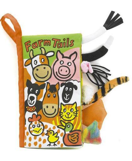 Jellycat - Knisperboekje - Farm Tails - Verhalenboekje - Voelboekje - Babyboekje