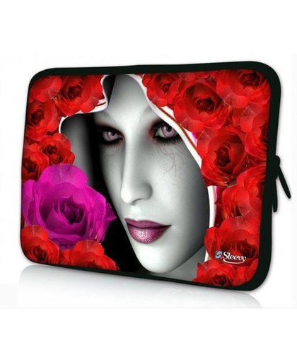 Sleevy 17.3 inch laptophoes mysterieuze vrouw