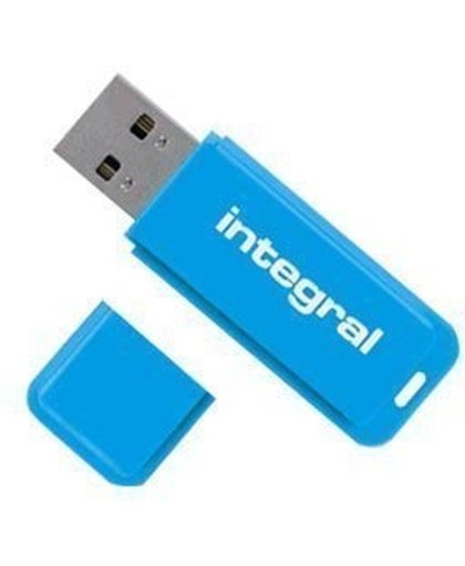 Integral Neon USB3.0 64GB 64GB USB 3.0 (3.1 Gen 1) USB-Type-A-aansluiting Blauw USB flash drive