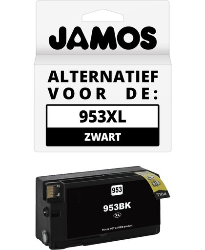 JAMOS - Inktcartridge / Alternatief voor de HP 953XL Zwart