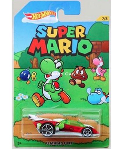 Hot Wheels Super Mario Yoshi Flathead fury