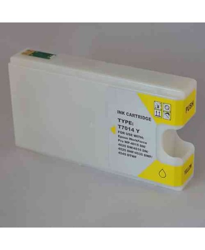 Epson T7014 - Inktcartridge / Geel (huismerk)