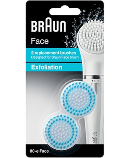 Braun Face 80-e - 2 vervangende borstels - Exfoliatieborstel