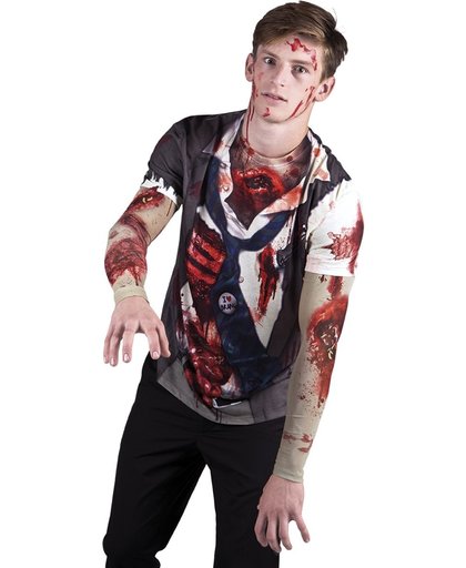 3 stuks: Fotorealistisch shirt - Zombie - Medium