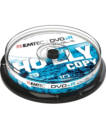 Emtec ECOVPR471016CB 4.7GB DVD+R 10stuk(s) lege dvd