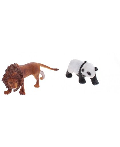 Toi-toys Speelfiguren Leeuw En Panda 10 Cm