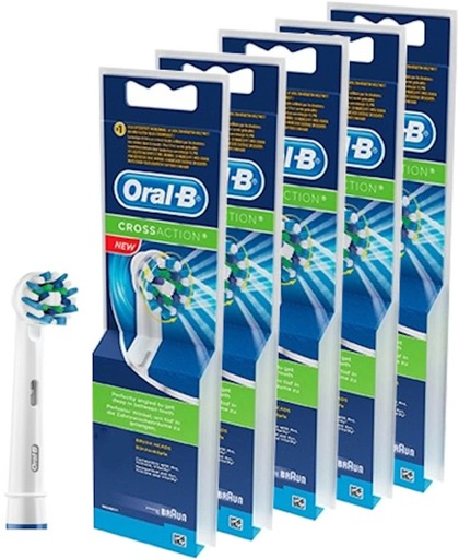Oral B Refill Cross Action Opzetborstel 5 x 4 stuks - Voordeelverpakkin5
