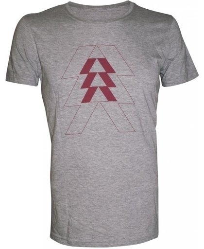 Destiny T-Shirt Grey Melange Vertical Triangle