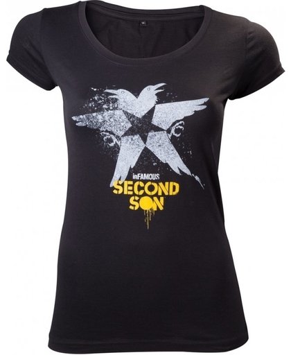 Infamous Second Son T-Shirt Black Bird Women