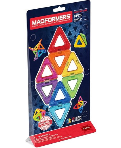 Magformers Triangle Set - 8 Stuks