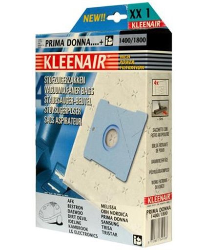 KleenAir HPF XX1 Prima Donna  Stofzuigerzakken 1400/1800