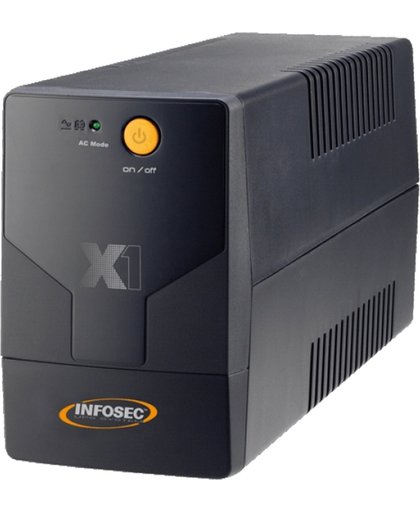 Infosec X1 EX 1000 Line-Interactive 1000VA 2AC-uitgang(en) Zwart UPS