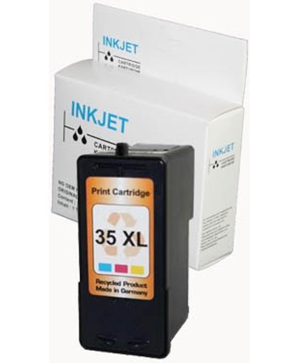 Toners-kopen.nl Lexmark 18C0035E 18C0035  alternatief - compatible inkt cartridge voor Lexmark 35xL kleur wit Label