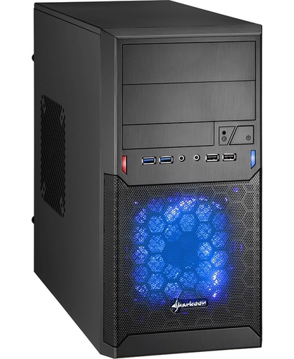Sharkoon MA-M1000 Mini-Toren Zwart computerbehuizing