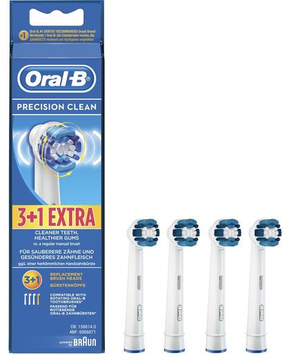 Oral-B Precision Clean - 3+1 Stuks - Opzetborstels