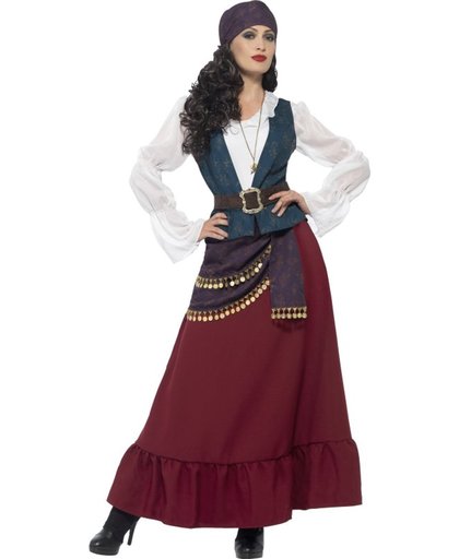 Dames piratenkostuum - Boekanier jurk + accessoires - Piraat verkleedkleding maat 46/48