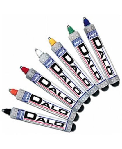 2 stuks Dykem Dalo Marker Groen (stalen bal tip) - paint marker