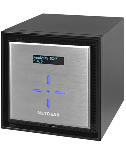 Netgear ReadyNAS 524X Ethernet LAN Mini Toren Zwart, Zilver NAS