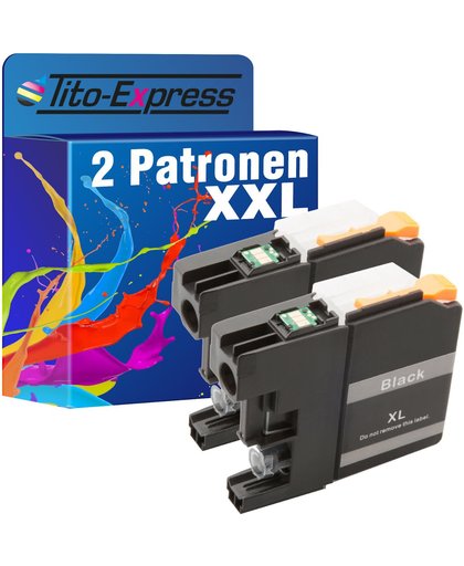 Tito-Express PlatinumSerie PlatinumSerie® 2 compatible Patronen XXL Black voor Brother LC223 LC227 DCP-J4120 DW MFC-J 4420 DW MFC-J4425 DW MFC-J4620 DW MFC-J4625 DW MFC-J5600 Series MFC-J5625 DW MFC-J5720 DW