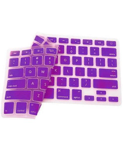 Qatrixx CrystalGuard Keyboard Cover Protector Toetsenbord bescherming Macbook Air, Pro Purple Paars