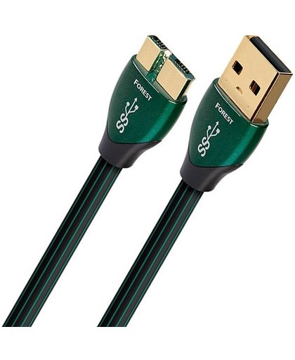 AudioQuest 0.75m Forest Micro-USB 3.0 0.75m USB A Micro-USB B Mannelijk Mannelijk Zwart USB-kabel